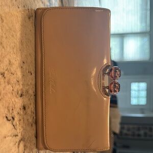 Ted Baker Beige Wallet with Crystal Accents